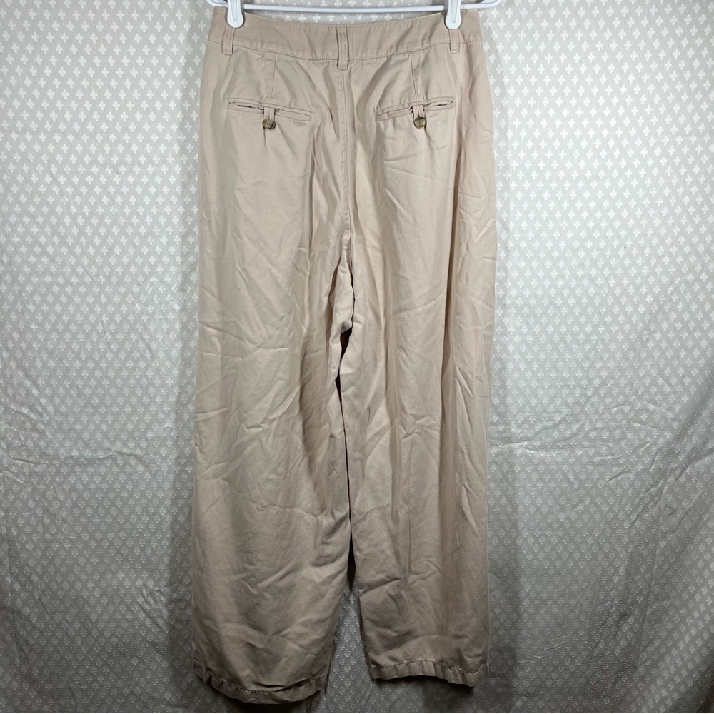 Madewell Sand Khaki Light‎ Academia The Harlow Wide Leg Trouser Pants - Picture 5 of 6